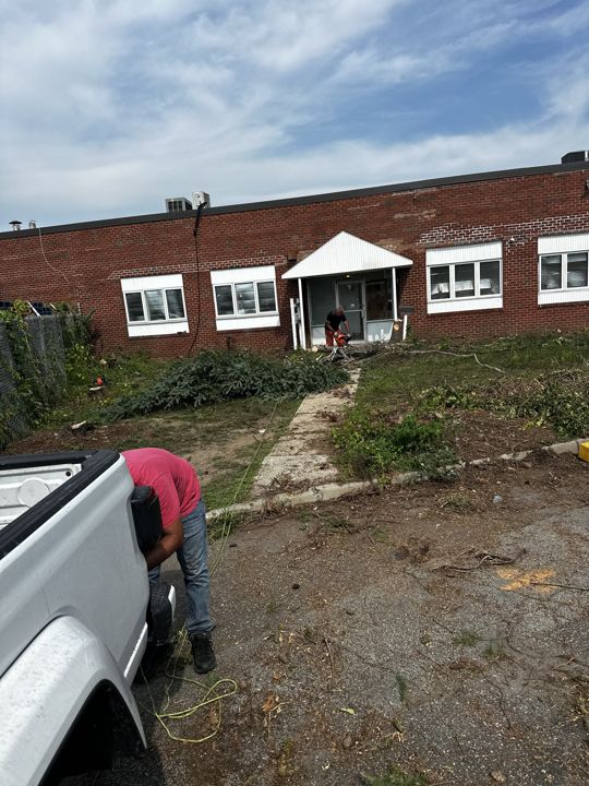Entry after clearing and grading.